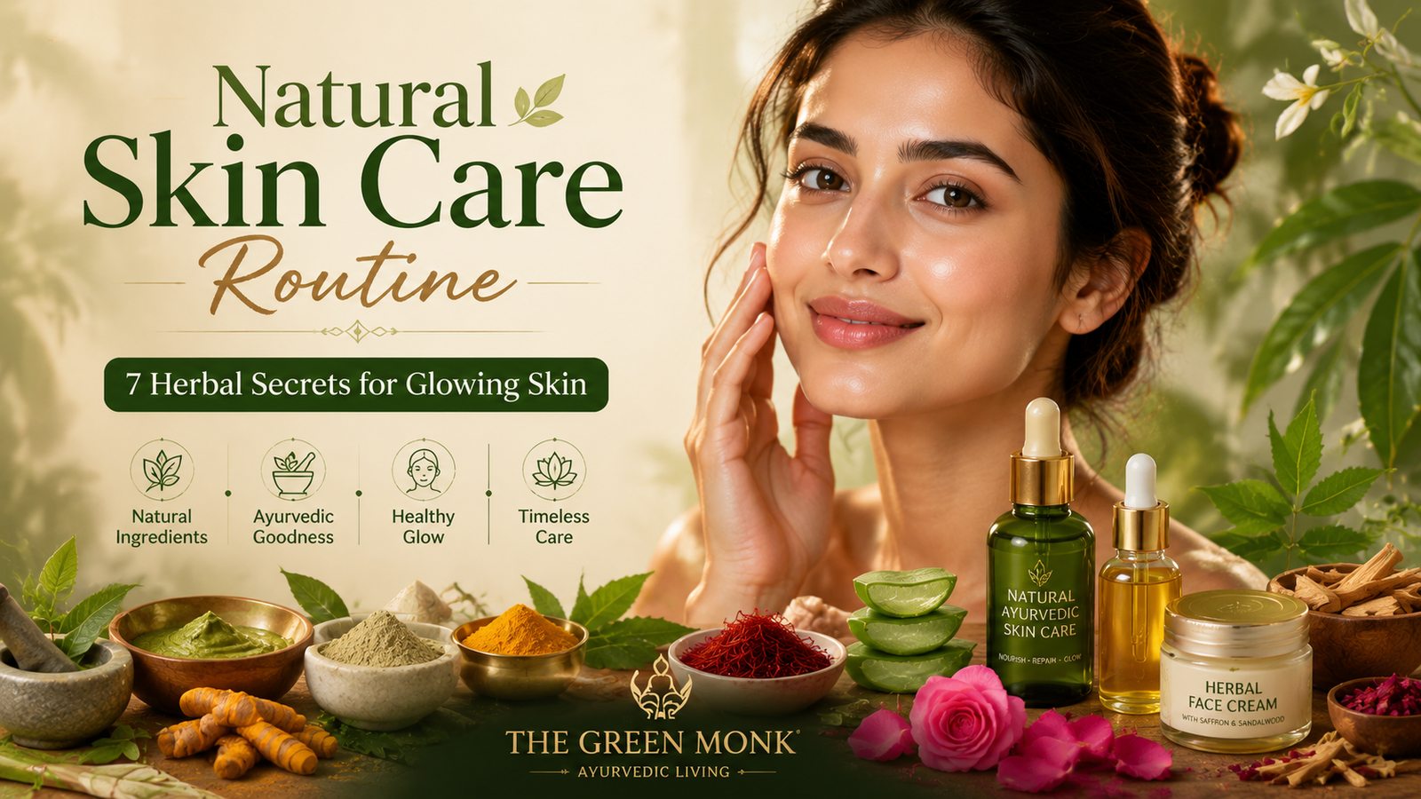Natural Skin Care Routine with Ayurveda: 7 Herbal Secrets for Glowing Skin